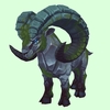 Mossy Blue Ramolith - Smaller Horns