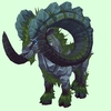 Mossy Blue Ramolith - Larger Horns w/ Bristles